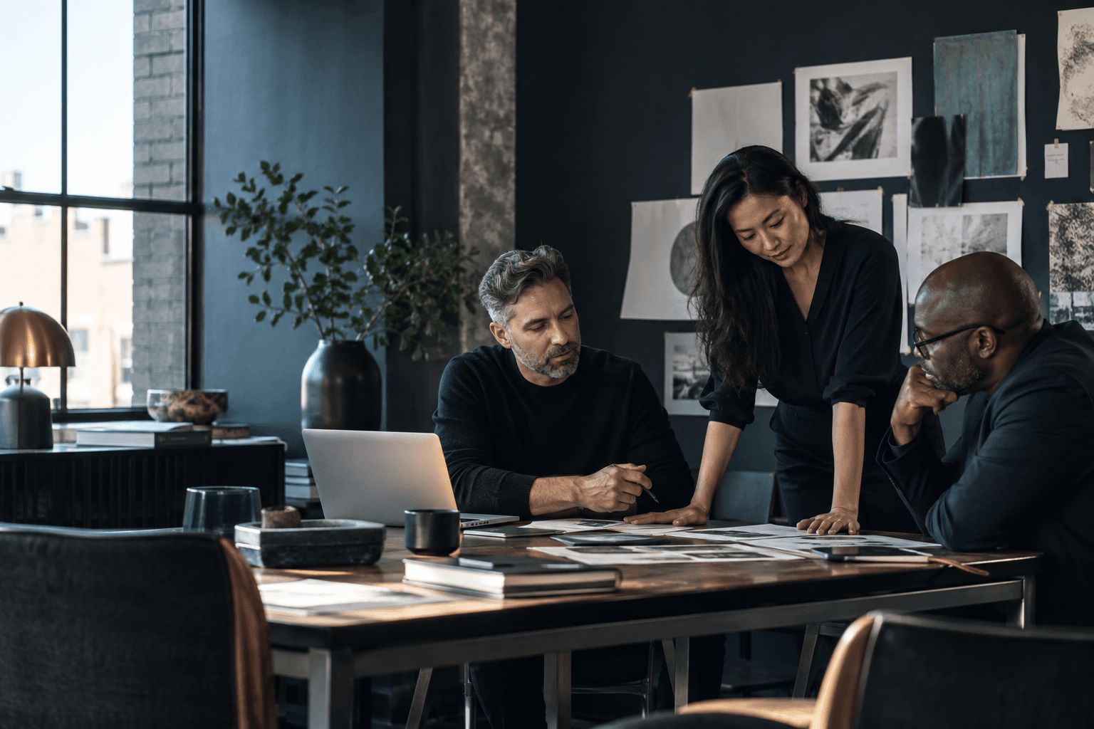 Senior SaaS operators reviewing growth strategy